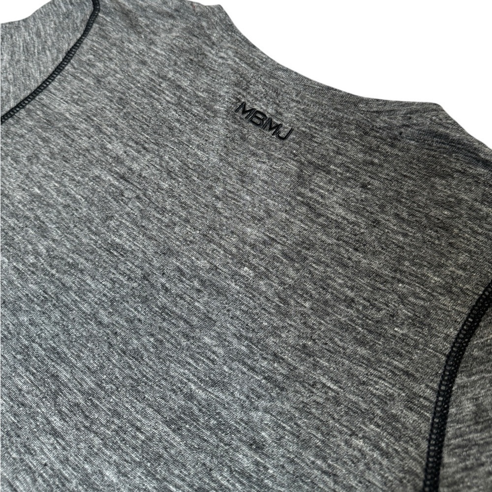 MARC BY MARC JACOBS Grey Short Sleeve Scoop Bottom Linen Tee Sz S - Picture 4 of 9